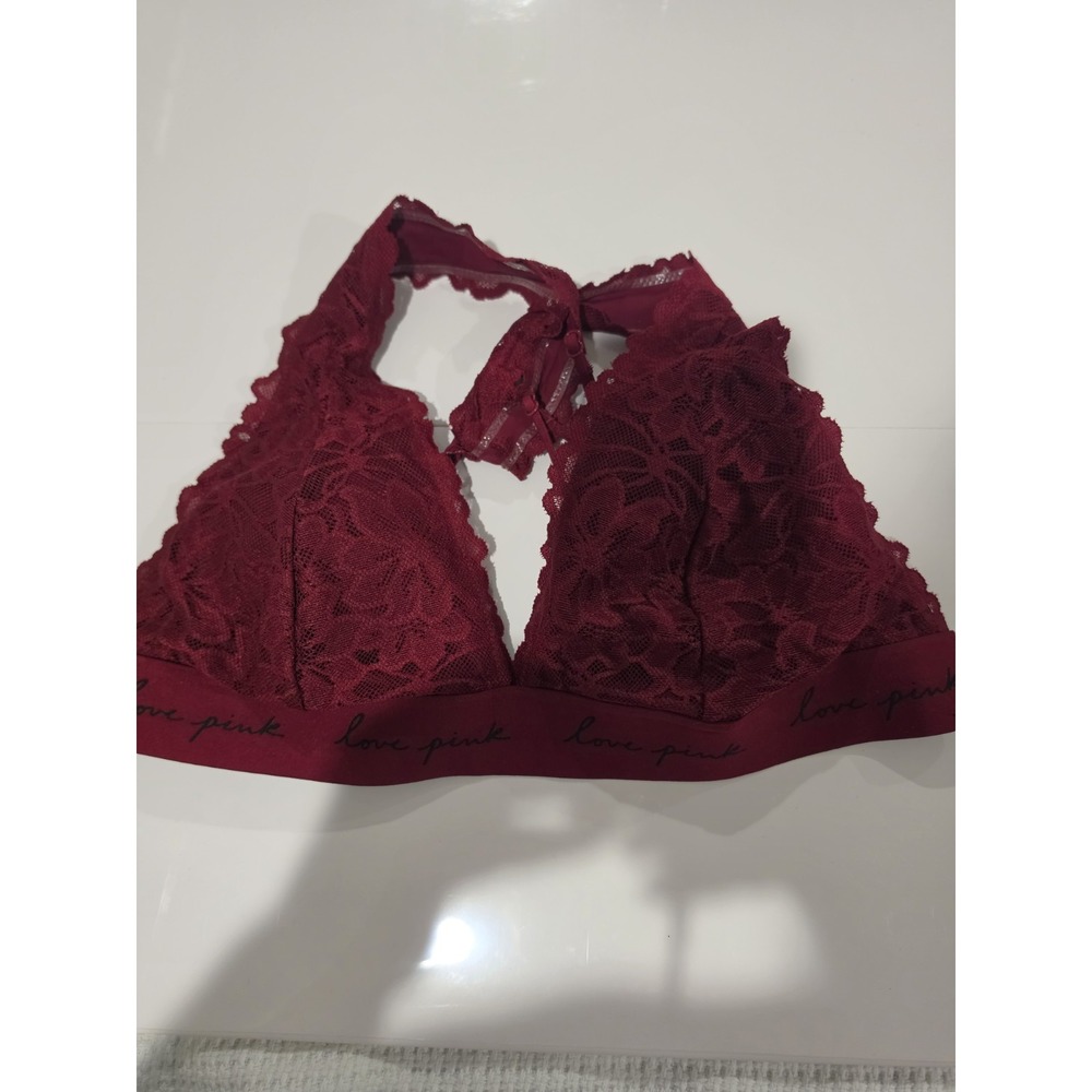 Large Pink By Victoria's Secret Lace Bralett NWOT